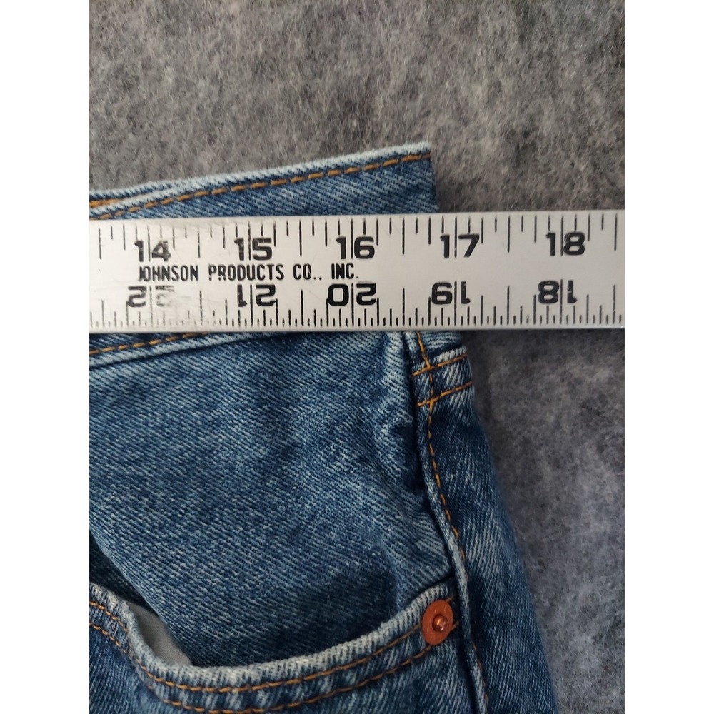 Levis 505 Jeans Mens 34x32‎ Blue Straight Leg medium Wash Cotton Red  Tab - Picture 6 of 9